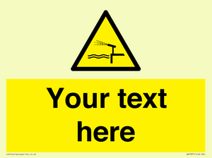 Custom warning water cannon